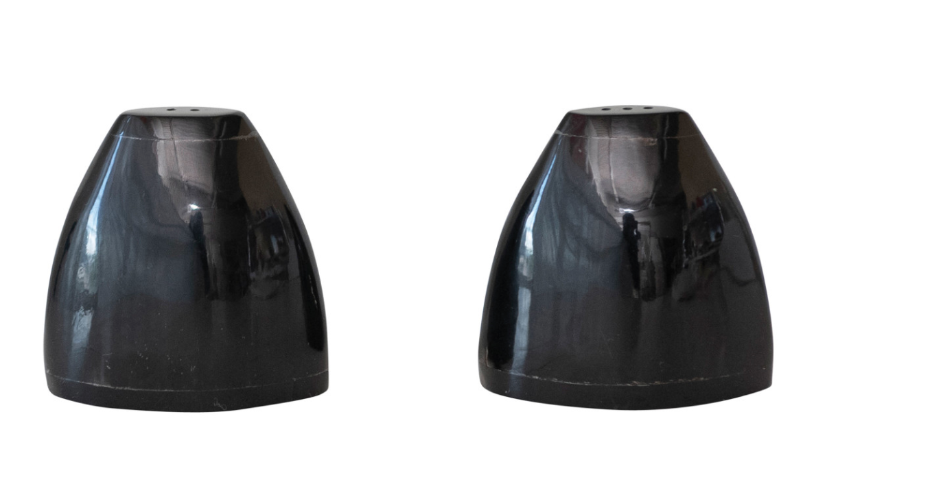 Natural Horn Salt & Pepper Shakers