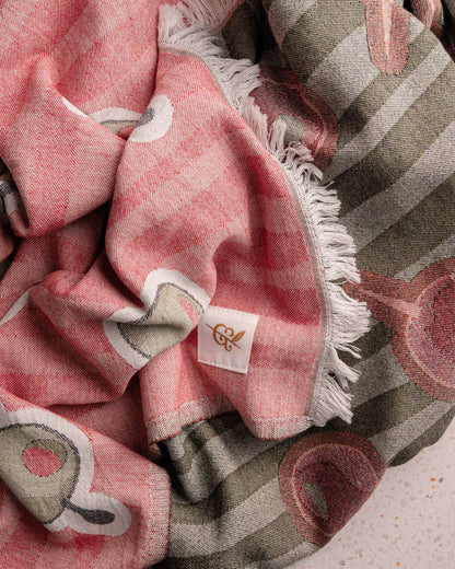 Olives Beach Towel